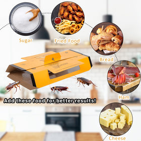 Stingmon roach traps with strong adhesive capture pests effectively.