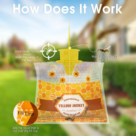 Stingmon wasp trap disposable design ensures simple disposal after catching wasps.