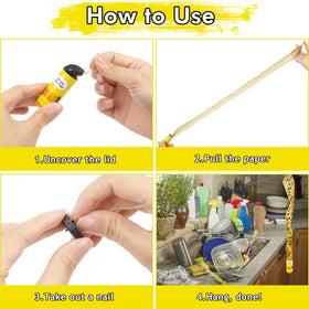 Stingmon waterproof fly strip for indoor and outdoor use.