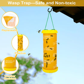 Stingmon Yellow Jacket Trap outdoors captures hornets near patios