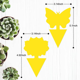 Stingmon yellow sticky trap targets gnats and flying insects in houseplants