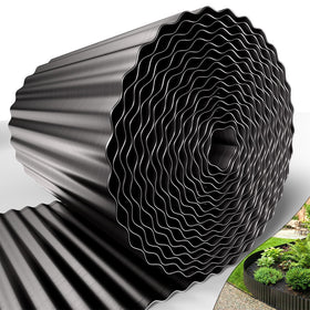 STIRLINGEAR 40ft 8in flexible edging roll unrolled to define garden borders.
