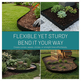 STIRLINGEAR 5.5-inch tall border provides clear separation of grass and mulch