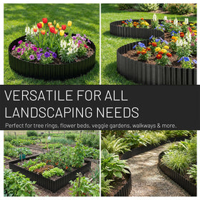 STIRLINGEAR 8-inch height creates visible borders between lawn and mulch.