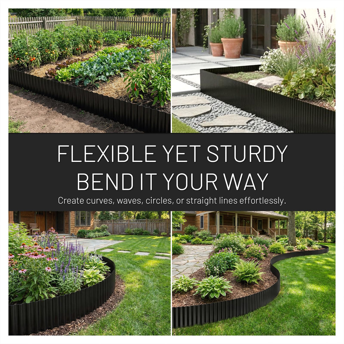 STIRLINGEAR corrugated texture adds a rugged, contemporary look to your garden.