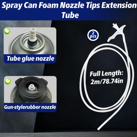 Stitokg adjustable spray tips provide precise foam and caulking control.