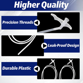 Stitokg universal long reach hose helps cover large surfaces efficiently.