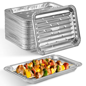 Stock Your Home broiler pan with ribbed surface for grill-like sear indoors.