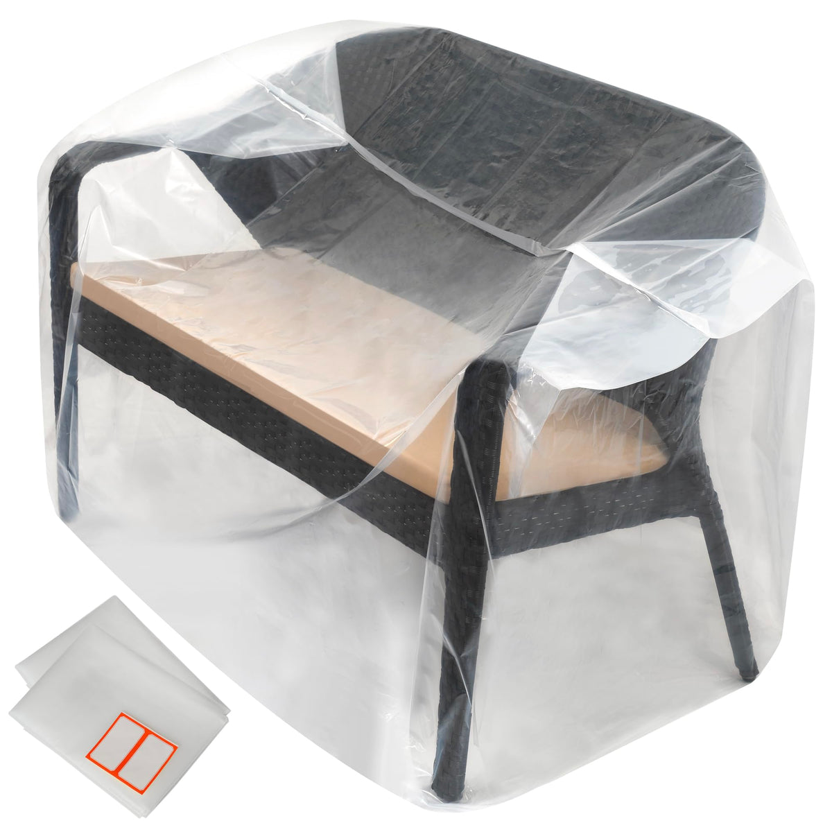Storage Standard clear bench cover protects a bench while enabling quick content ID.