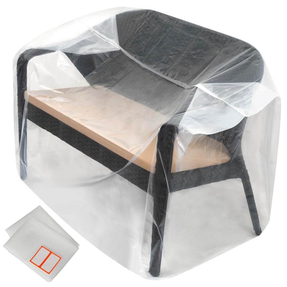 Storage Standard clear bench cover protects a bench while enabling quick content ID.
