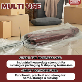 Storage Standard durable plastic canopy protects umbrellas during moving or relocation.