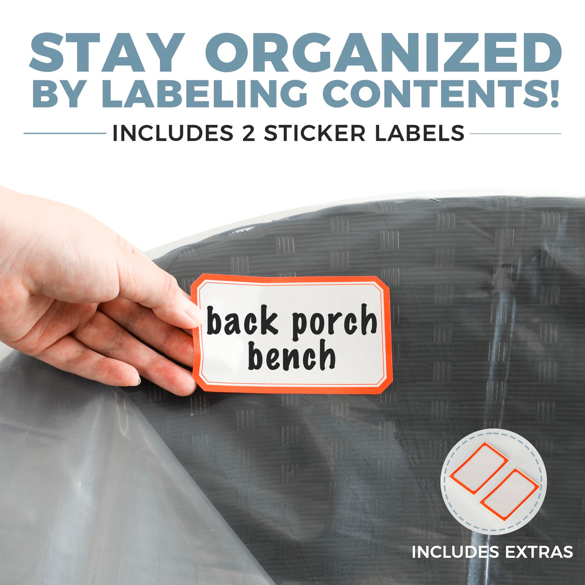 Storage Standard universal-fit benches ensures broad coverage.