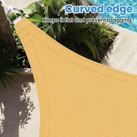 StorageTastic breathable fabric promotes airflow and prevents water pooling under the shade.