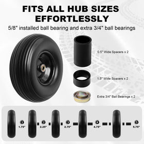 Storystore centered hub measures 1.75 inches for stable, balanced performance.