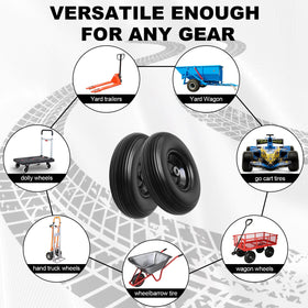 Storystore tool-free installation saves time when replacing wheelbarrow tires.