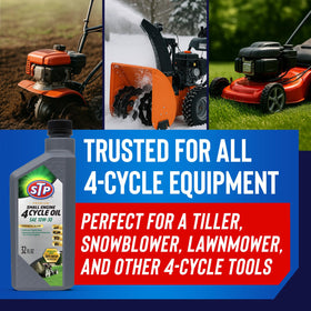 Generator use with STP oil for outdoor power equipment.