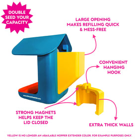 StramMade magnetic lid with hook enables mess-free refills.