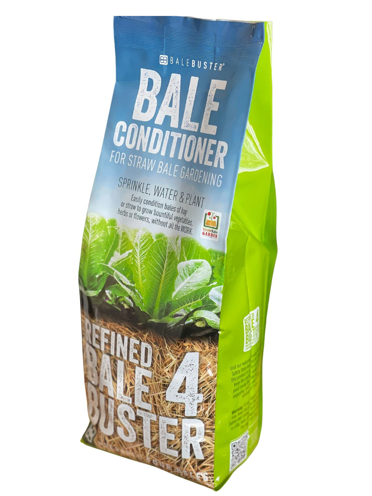 Straw Bale Gardens BaleBuster4 application chart guides day-by-day conditioning for successful planting