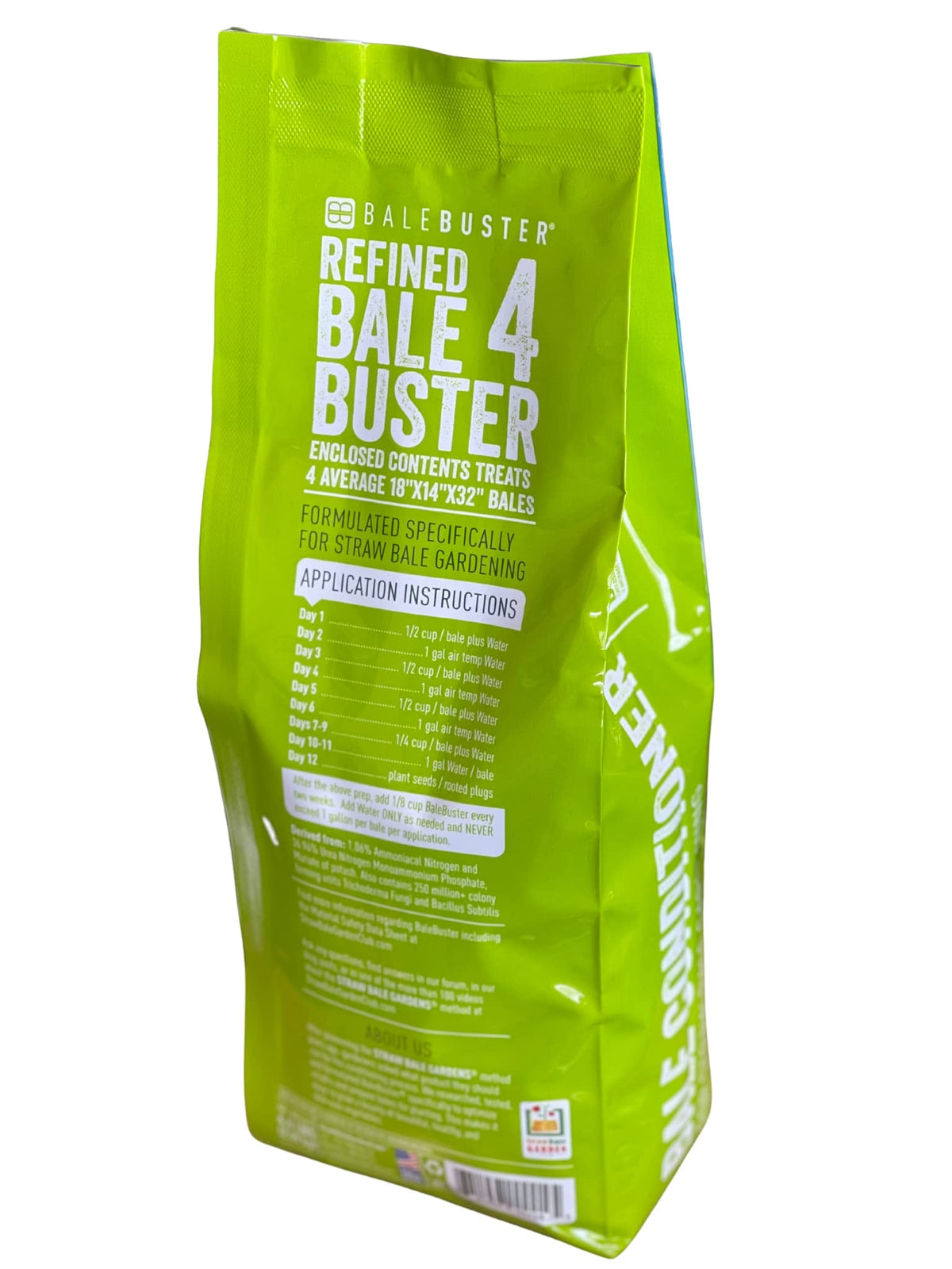 Straw Bale Gardens BaleBuster4 nutrition dispersal supports steady nutrient delivery