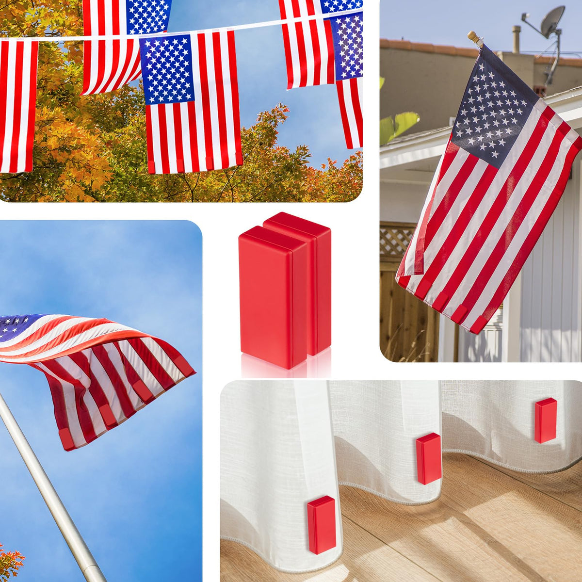 Strdfeve durable outdoor flag weights resist fading and corrosion