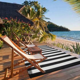 Strickland Home double-sided pattern showcased on outdoor surface.