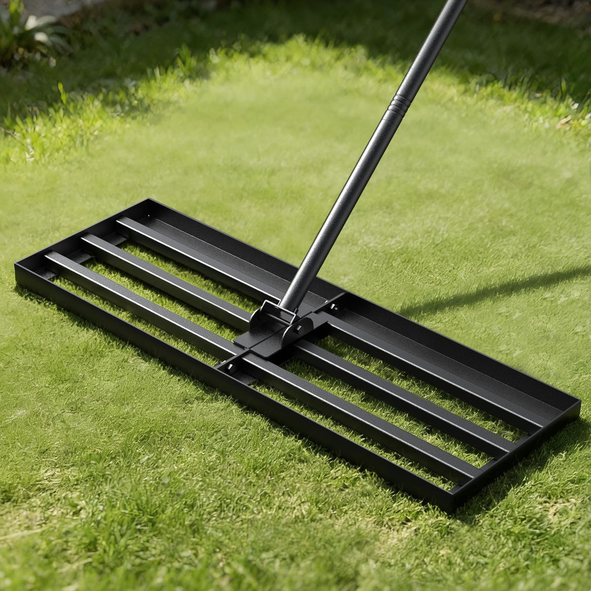 Strifuture lawn leveling rake with 30x10-inch head for faster yard leveling