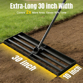 Strifuture lawn leveling rake adjustable-handle for comfortable use