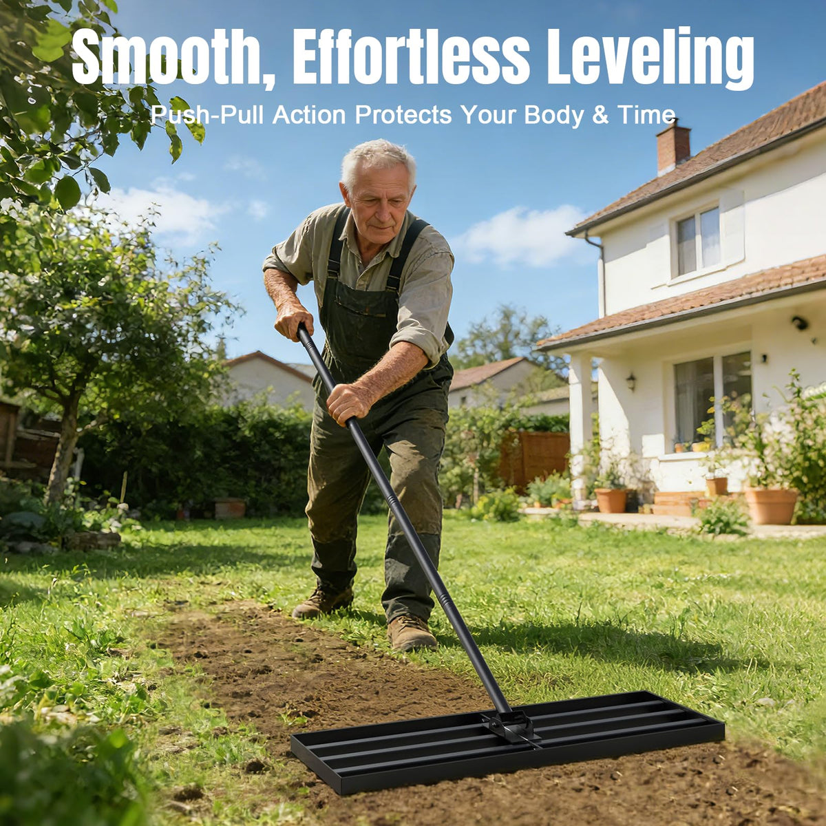 Strifuture lawn leveling rake versatile for professional and home use