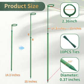Stroller 7pc set includes top clips for secure stems.