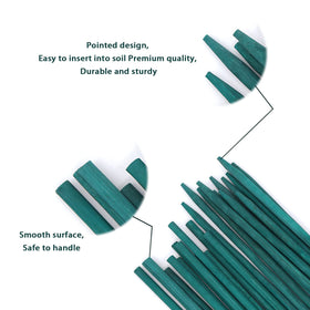 Stroller bamboo stake close-up showing smooth durable surface