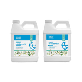 Strong Animals Coop Recuperate two-pack jugs ready for fresh coop scent and odor control.