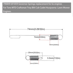 Strongthium Briggs & Stratton compatible springs on display