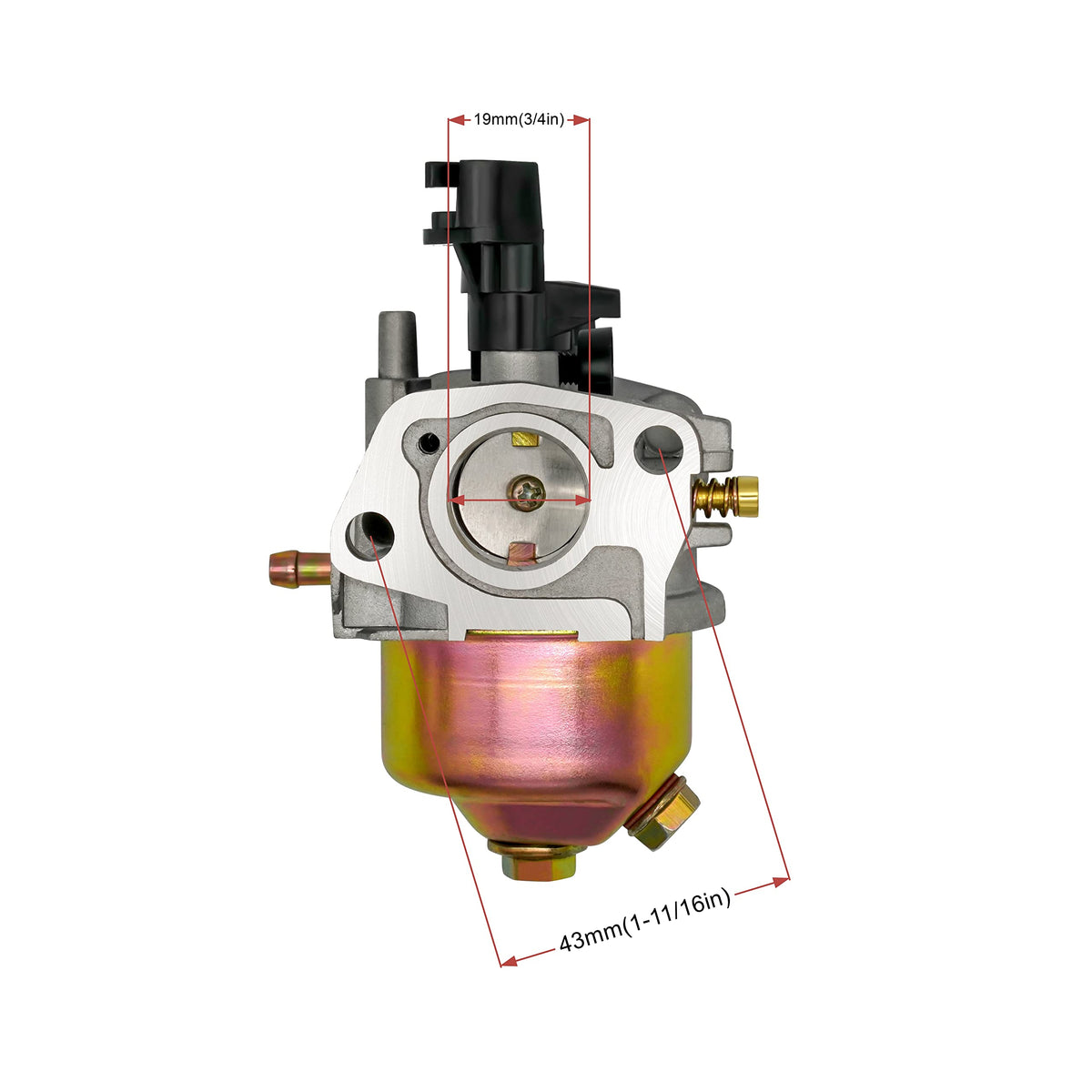 Close-up of Strongthium carburetor bore 68–70mm for GX engines