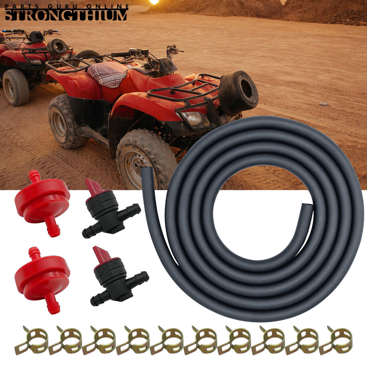 Strongthium compatibility guide outlining engine brands and compatible fittings.