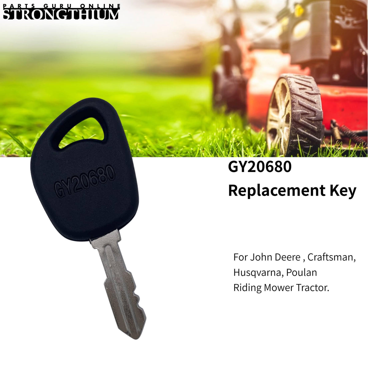 Strongthium four-key package showcases multi-brand compatibility for JD and Craftsman.