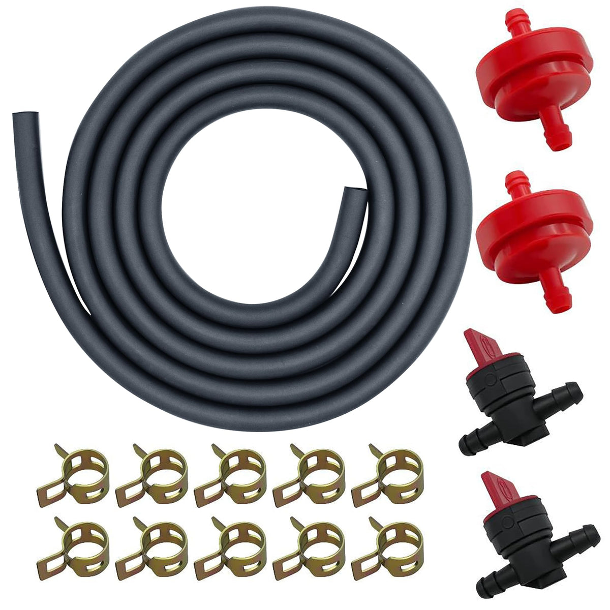 Strongthium fuel line kit 6-6ft tubing for Briggs engines, easy installation for reliable fuel delivery.