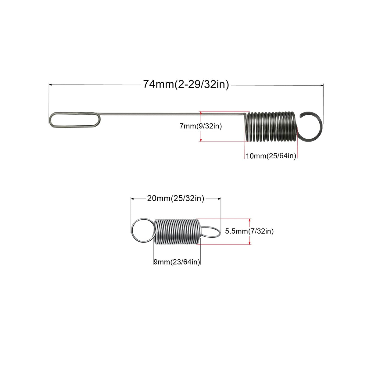 Strongthium governor spring 2x set supports smooth throttle response on compatible mowers