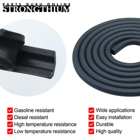 Strongthium 1/4 inch ID rubber fuel hose ready for routing