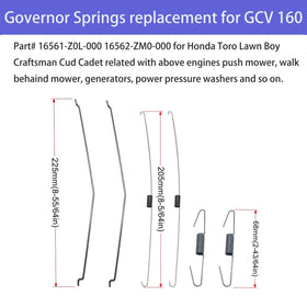 Strongthium speed control springs pack for smooth engine response
