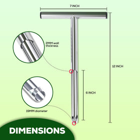 SturdyShape ergonomic grip design offers comfortable handling during sampling