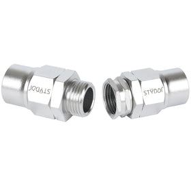 STYDDI 304 stainless steel hose repair ends for durable, leak resistant connections.