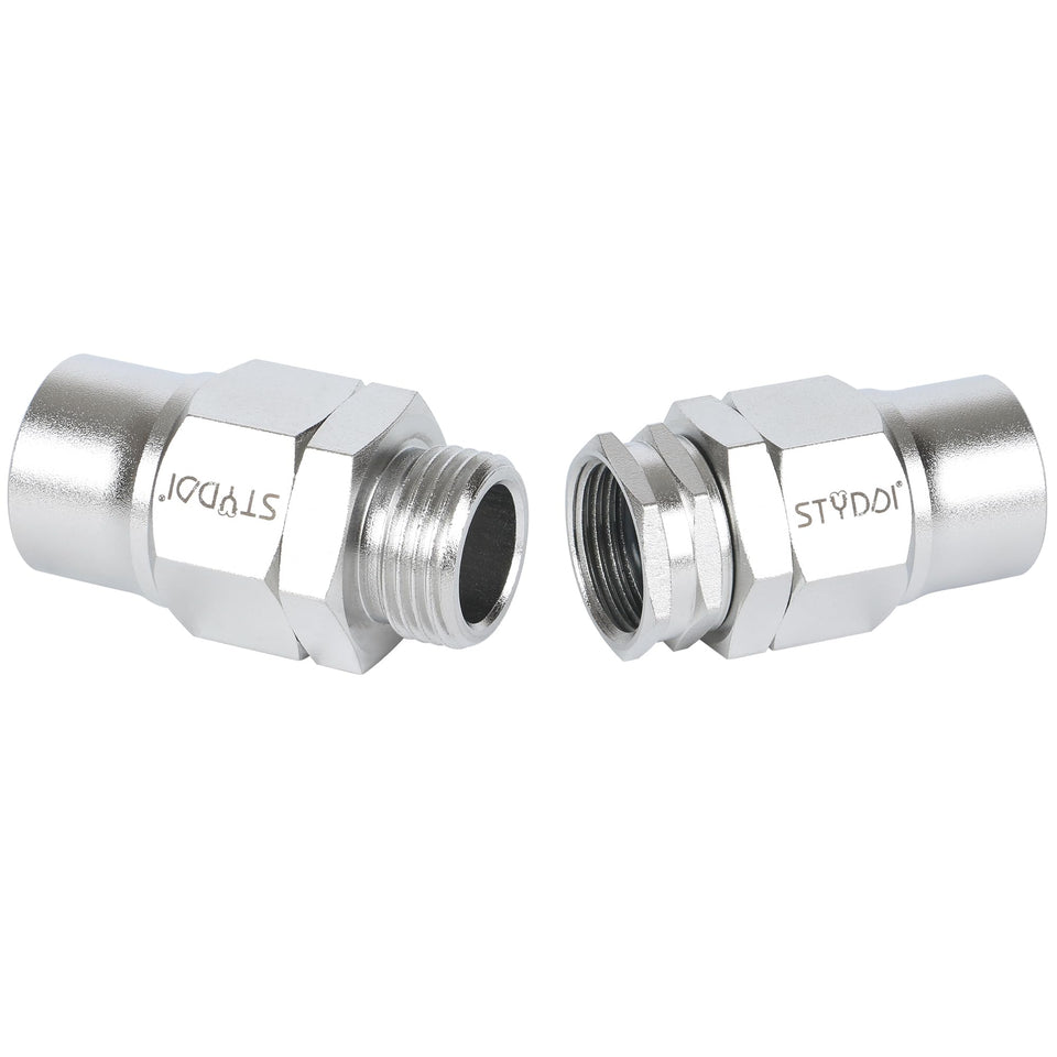 STYDDI 304 stainless steel hose repair ends for durable, leak resistant connections.