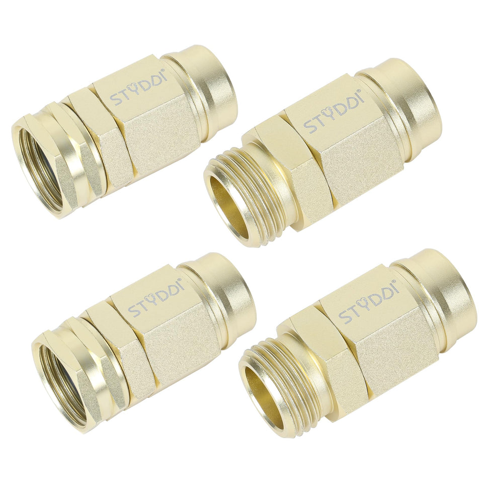 STYDDI 5-8-inch hose connector repair fittings in field use for quick repairs.