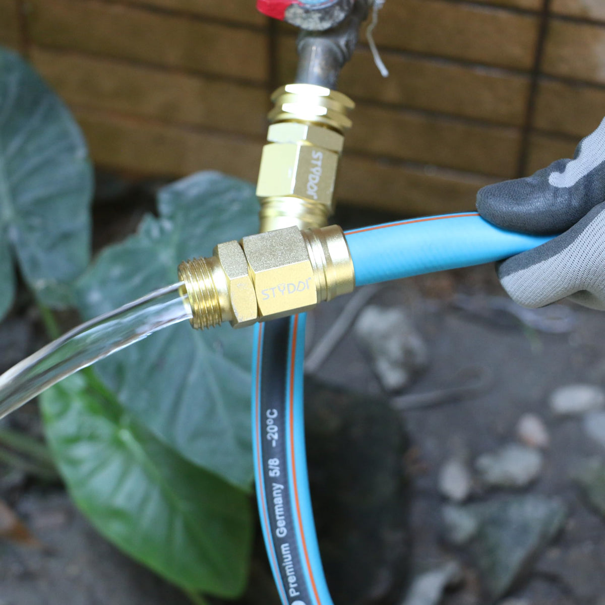 STYDDI aluminum-alloy male end-hose mender with tight, leak-free performance.