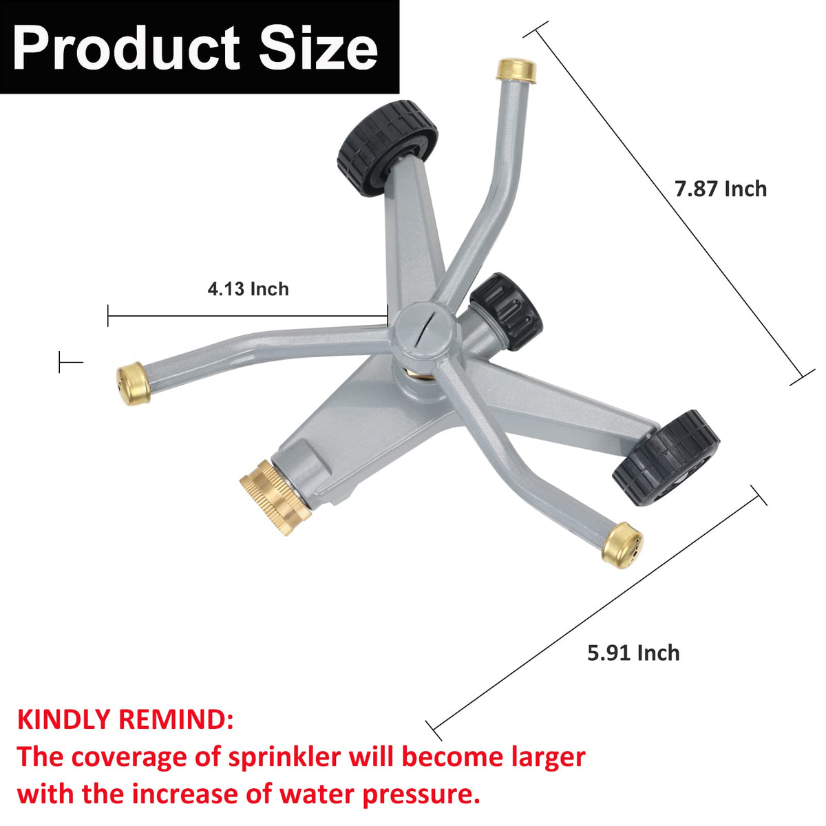 STYDDI brass connector ensures a tight seal and easy setup.