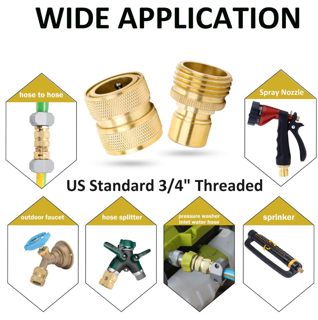 STYDDI washers included to prevent leaks in outdoor hose setups