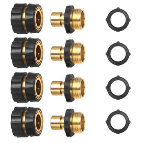 STYDDI garden hose quick connect set enables fast, tool-free hose changes with a snug seal.