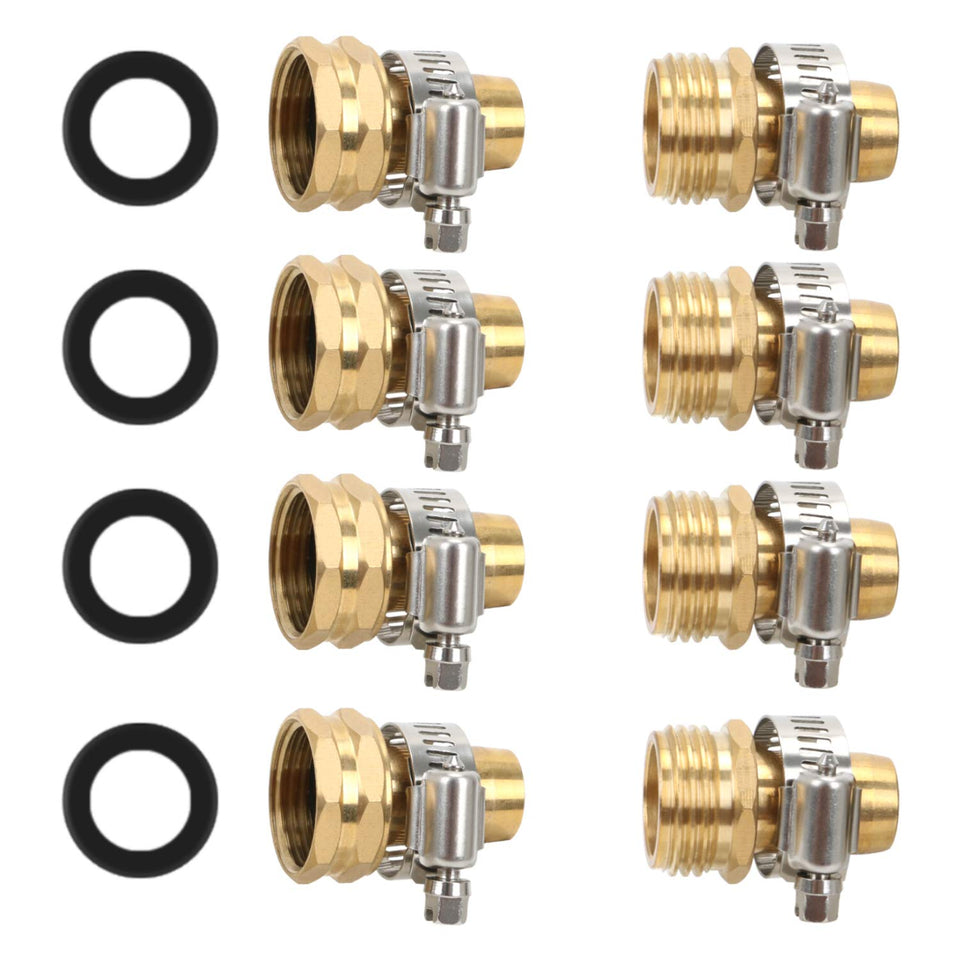 STYDDI garden hose repair kit with brass connectors for durable, leak-proof hose repairs.