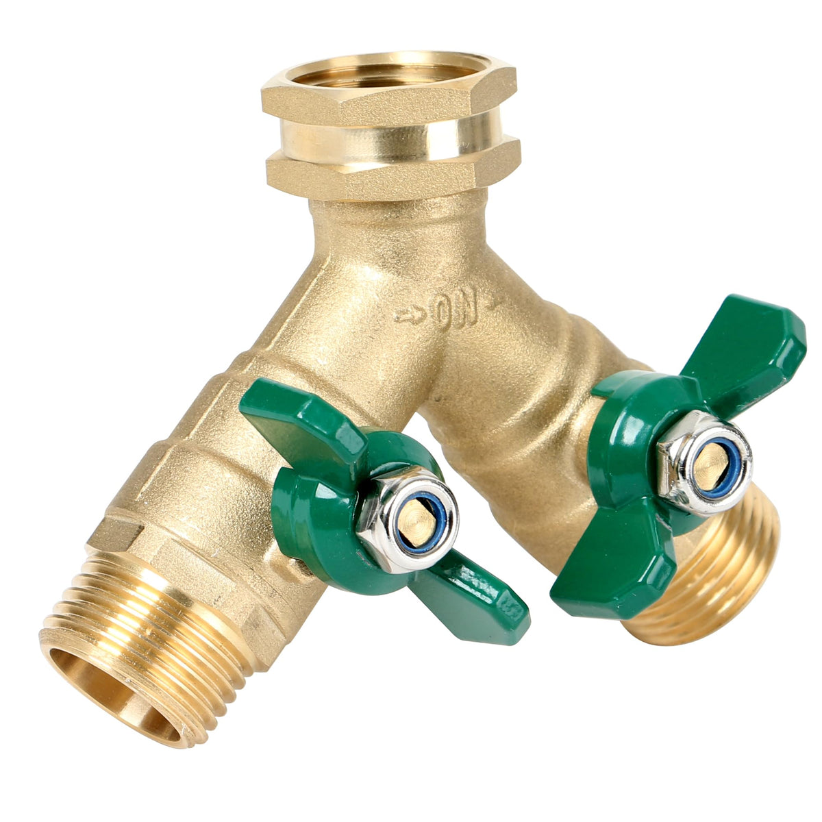 STYDDI garden hose splitter full-flow showing unobstructed water delivery for efficient watering.