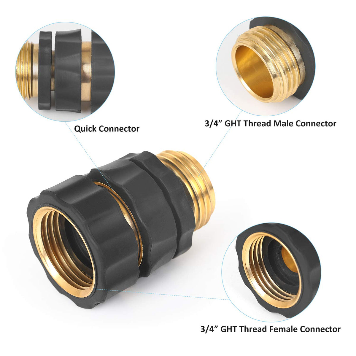 STYDDI connector with rubberized grip for comfortable handling during attachment and detachment.